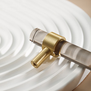 MEILV Đế Bằng Đồng + Tay Nắm Ngăn Kéo Acrylic Trong Suốt Tay Nắm Ngăn Kéo Tủ Quần Áo Quầy Bar Chữ T Phòng Tắm - Product Image 2