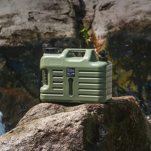 Cubo de Agua Cuadrado para Exteriores, Jarra de Agua de Grado Alimenticio de PE con Grifo y Tapa, Contenedor de Agua para Camping, Tanque de Agua - Product Image 2
