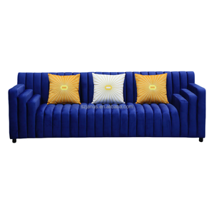 El último diseño de estilo árabe, cómodos juegos de sofás <span class=keywords><strong>modernos</strong></span> para sala de estar, sofá seccional Chesterfield amarillo de gran tamaño de lujo - Product Image 4