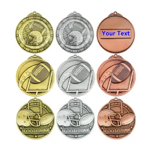 Pas cher 3D Logo Formation Métal Or Argent Nouvelle Médaille Récompenses Métal Artisanat Personnalisé À La Main Médailles Et Trophées