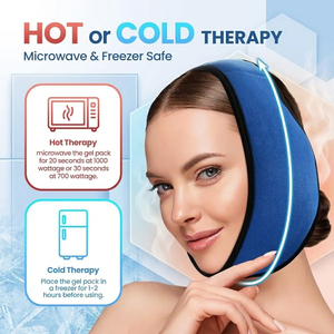 Compresse de glace personnalisée pour les dents de sagesse avec 4 packs de gel réutilisables chaud/froid pour la mâchoire, le cou, la tête et la chirurgie faciale - Product Image 3
