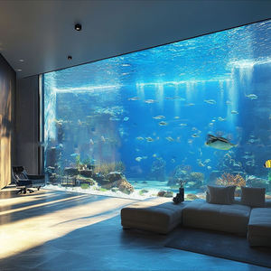 Aquarium rectangulaire en acrylique ornemental extra large, fabriqué sur mesure, aquarium de Shanghai, océanarium - Product Image 3