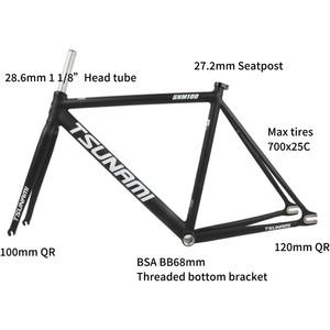 700C ingranaggio fisso bici telaio 49CM 52CM 55CM 58CM lega di alluminio pista da corsa telaio C freno telaio bici bici - Product Image 3