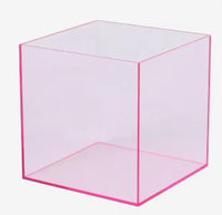 Présentoir autoportant de luxe en acrylique poli, moderne, recyclable, léger, avec couvercle magnétique et protection UV, personnalisable avec logo, vente en gros