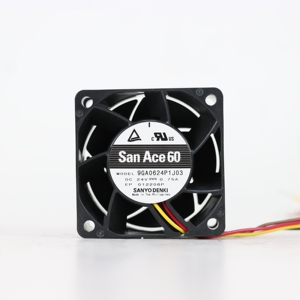 พัดลมระบายความร้อนแบบแกน SANYO DENKI San Ace รุ่น 9GA0624P1J03P ขนาด 60*60*38 มม. 24V DC 18.0W 0.75A 62CFM 17500rpm สำหรับเซิร์ฟเวอร์และอุปกรณ์โทรคมนาคม - Product Image 3