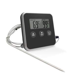 Bas prix grand LCD en acier inoxydable <span class=keywords><strong>sonde</strong></span> fumeur <span class=keywords><strong>four</strong></span> cuisine barbecue gril <span class=keywords><strong>thermomètre</strong></span> <span class=keywords><strong>avec</strong></span> <span class=keywords><strong>alarme</strong></span> - Product Image 1