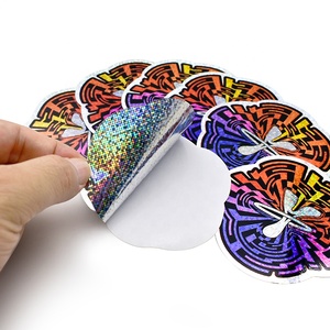 Pegatinas Personalizadas con Corte a Troquel, Holográficas, Resistentes al Agua y a <span class=keywords><strong>la</strong></span> Intemperie, con Purpurina - Product Image 1