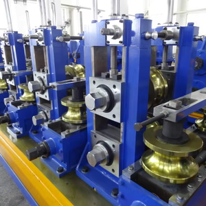 नयनयांग कार्बन स्टील वेल्डेड राउंड ट्यूब पाइप मिल उत्पादन लाइन मशीनरी दबाव पोत और मोटर के साथ - Product Image 1