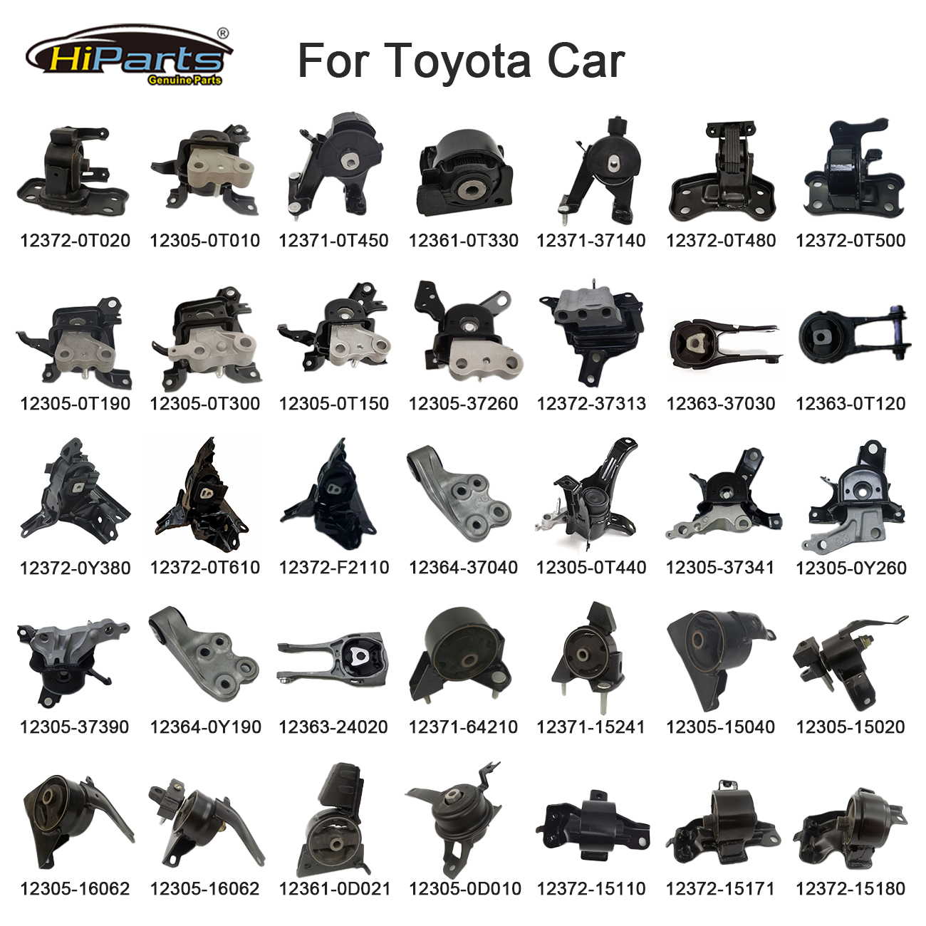 Hiparts Auto Parts Engine Mount for Toyota RAV4 12306-F0060 12306