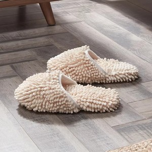 Pantuflas de microfibra de chenilla para mujer, ligeras, de doble capa, cuadradas, para interiores, suaves, lavables, para limpieza del baño. - Product Image 4