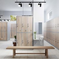 Casier en métal à 6 portes pour vêtements de travail du personnel Armoire en acier Casier de rangement en métal Armoire de gym Armoire
