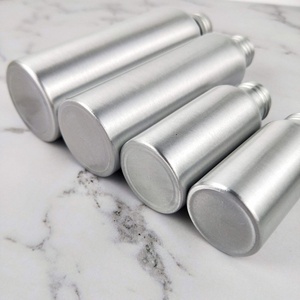 Wholesale Custom Empty 50ml 100ml 120ml 150ml 200ml 250ml Aluminum <b>Bottle</b> With Aluminum Screw Lid - Product Image 6