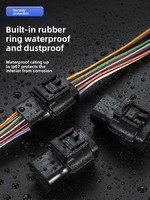 8-Poliger Wasserdichter Automobilstecker mit AMP 174984-2 / 174982-2 für Auto-Sensorsysteme