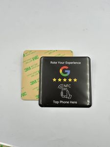 Große Größe PVC Google Bewertungskarte Aufkleber Tag Social Media Bewertung NFC Menü Tisch Epoxydose Karte für Hotel/Restaurant - Product Image 4