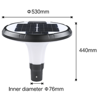 현대 정원 LED 가로등 극 IP65 25W 야외 알루미늄 바디 태양열 안뜰 조명