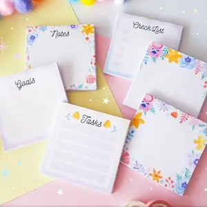 Low MOQ Factory Customized Logo Cute Sticky Note Memo Pad Printing