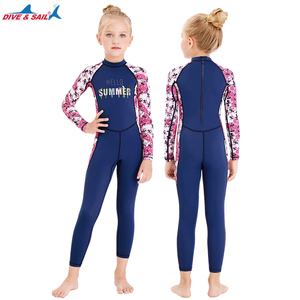 Traje de BANO de <span class=keywords><strong>Manga</strong></span> Larga CON estampado encantador Para ninas - Product Image 3