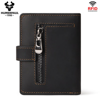 Dompet Pria PU dengan Pola Tas Modern Eropa Polyester, RFID -up, Tempat Kartu Kredit, Kartu ID Logam Custom, Tempat Kartu Otomatis, Kancing