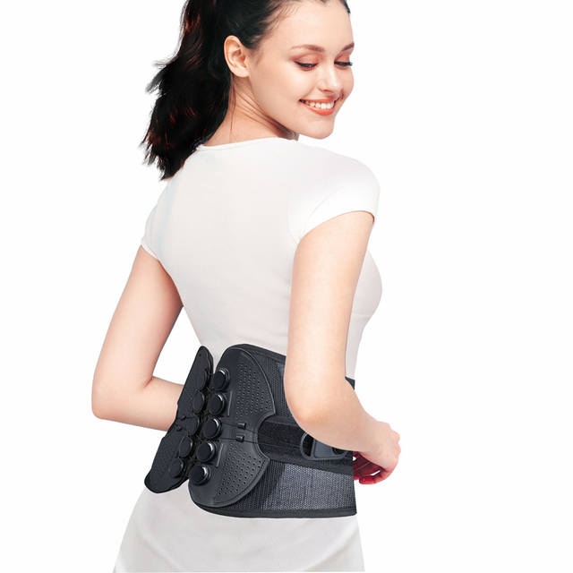 OEM Medical Lumbar Decompression Brace Waterproof Lightweight Breathable Semi-rigid Back Panel Lace Pull Lumbar Sacral Belt