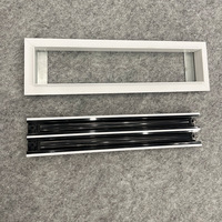 Diffuseur d'air linéaire encastré en alliage d'aluminium personnalisable pour la ventilation de plafond