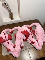Boneka Dinosaurus Naga Super Lembut, Penghibur dengan Lapisan Jala Bersulam, Isi Kapas PP Matcha Sakura, Tas Plush USB
