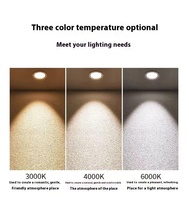 24 degrés 3W 5 Watt 7W 9W Spot lumineux encastré au plafond à LED, anti-éblouissement profond
