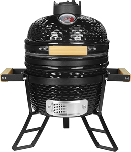 Parrilla Kamado SEB de 23.5 Pulgadas, Negra, de Carbón, <span class=keywords><strong>Asador</strong></span> de Cerámica Grande para Exteriores - Product Image 4