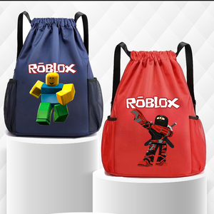 Mochila con cordón para juegos <span class=keywords><strong>Roblox</strong></span>, mochila deportiva de anime para fitness y baloncesto, mochila DynaBlocks, mochila escolar, <span class=keywords><strong>bolsa</strong></span> de dulces, regalos - Product Image 3