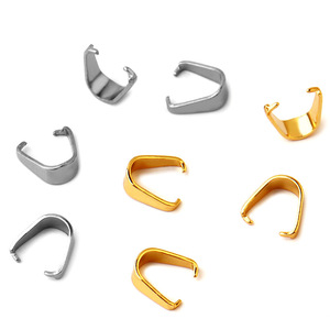 Fermoirs en acier inoxydable or rose, attaches pour breloques, boucles graines <span class=keywords><strong>de</strong></span> <span class=keywords><strong>melon</strong></span>, connecteurs <span class=keywords><strong>de</strong></span> pendentifs pour colliers DIY, composants <span class=keywords><strong>de</strong></span> bijoux - Product Image 1