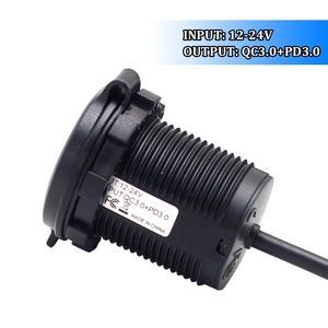 Cài đặt cổng <span class=keywords><strong>USB</strong></span> trong xe nhanh chóng sạc <span class=keywords><strong>USB</strong></span> C PD 12V QC 3.0 và Loại C PD DC 12V-24V kép <span class=keywords><strong>USB</strong></span> ổ cắm điện ổ cắm 22AWG Cáp - Product Image 4
