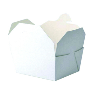 Contenedor de comida para llevar de papel marrón, caja de comida para llevar de papel blanco, resistente a fugas y grasa, caja de almuerzo desechable de cartón para catering - Product Image 4