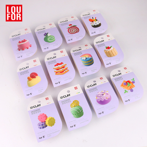 Argile à séchage à l'air libre sur le thème des desserts, kit d'argile miniature pour aliments, ensemble d'argile pour beignets et cupcakes, argile à séchage à l'air libre sans cuisson - Product Image 3