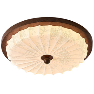 Plafonnier LED rond moderne pour dropshipping Shopify, spectre complet, protection oculaire, commande vocale, chambre à coucher, bureau, chambre d'enfant, style Mid-Century Woo - Product Image 1