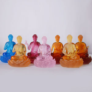 Statuettes <span class=keywords><strong>de</strong></span> la médecine traditionnelle chinoise, statue en verre <span class=keywords><strong>bleu</strong></span>, <span class=keywords><strong>bouddha</strong></span>, sept Avatar, vente en gros, d'usine, - Product Image 1