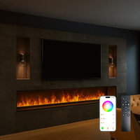Cheminée à vapeur 3D pour la décoration de la maison avec effet de flamme et fonction d'humidification