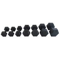 Système d'haltères hexagonaux Dip in Dumbell en plastique personnalisé ensembles d'haltères hexagonaux