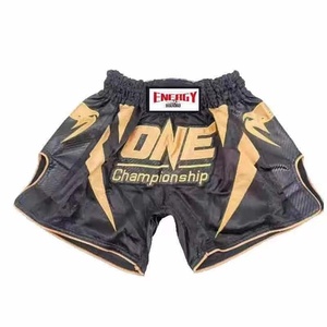 Shorts de <span class=keywords><strong>Muay</strong></span> <span class=keywords><strong>Thai</strong></span> para Hombre y <span class=keywords><strong>Mujer</strong></span> <span class=keywords><strong>Pantalones</strong></span> de Entrenamiento Deportivo Sanda con Logotipo Frontal para Uniformes de Boxeo Shorts de MMA - Product Image 1