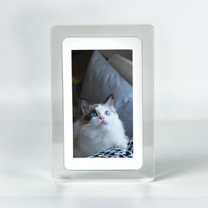 Acrylic Bulk Digital Photo Frame Clear Crystal NFT Acrylic Advertising Play OEM ODM 7 Inch IPS Screen 7'' Lcd Display Ce Rohs - Product Image 2