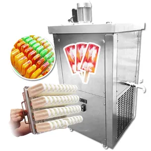 बिजली बर्फ Popsicle बनाने निर्माता मशीन वाणिज्यिक आइसक्रीम Popsicle मशीनों बिक्री के लिए