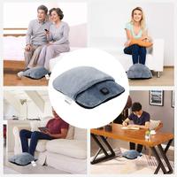 Mydays Tech USB-Heiz-Vibrationsmassage Fußwärmer Schnellheizender Elektrischer Beheizter Fußwärmer