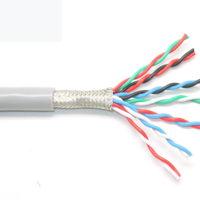 RVVSP Stranded Shielded Twisted Pair Control Cable-300/300V PVC Sheath Oxygen-free Copper for RS485 Instrumentation EMI