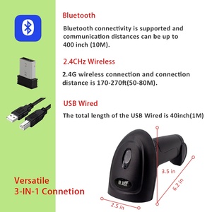 Swiftforce không dây Bluetooth wifi cầm tay máy quét mã vạch Astra-C01,1D 2D QR code Reader cho POS hệ thống kho hàng tồn kho - Product Image 4