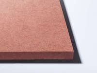 Panneau en mélamine ignifuge /FR HMR HDF/MDF rouge en bois 7x9FT E1 pour cabine