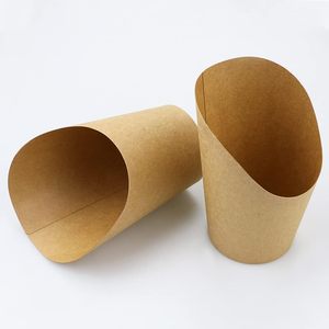 Gobelet écologique jetable à paroi simple en papier pour frites - Product Image 5