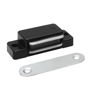 Magnetic <b>Door</b> <b>Catch</b> Nylon Black With Cover For Closet Cabinet <b>Door</b> Storage Use - Product Image 1