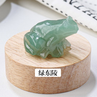 Sculptures d'animaux sculptées à la main en pierres précieuses, décoration d'intérieur, animaux en cristal, mascotte Feng Shui européenne, grenouille en labradorite bleue