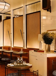 Sillas de Bar Modernas de Metal con Cojines con Estampado de Leopardo para Muebles Comerciales de Hotel, Diseño Contemporáneo - Product Image 2