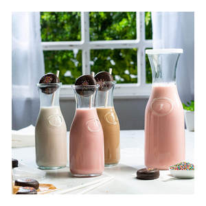 โถแก้วพร้อมฝาปิดโถสําหรับบาร์มิโมซ่าความจุ <span class=keywords><strong>35</strong></span> ออนซ์ตกแต่งบรัชโถน้ําข้างเตียงภาชนะน้ําส้ม - Product Image 5