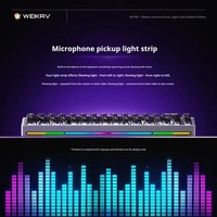 Weikav Nut65 Tri-Mode 6000mAh Mechanical Gaming Keyboard Kit QWERTY Wired/Wireless ARGB Rhythm DIY AO&EP Sound Reactive Lighting