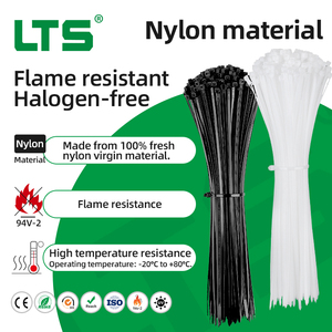روابط كابلات بلاستيكية ذاتية القفل عالية الجودة من النايلون 66 مقاس 4.8*120 مم باللونين الأبيض والأسود - Product Image 4